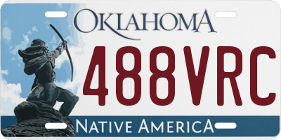 OK license plate 488VRC