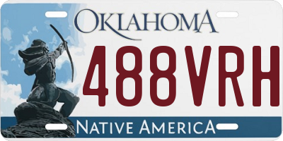 OK license plate 488VRH