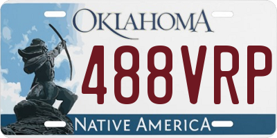 OK license plate 488VRP