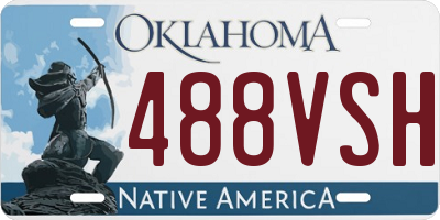 OK license plate 488VSH