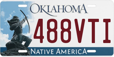 OK license plate 488VTI