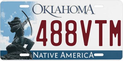 OK license plate 488VTM