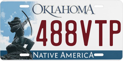 OK license plate 488VTP