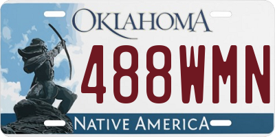OK license plate 488WMN