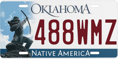 OK license plate 488WMZ