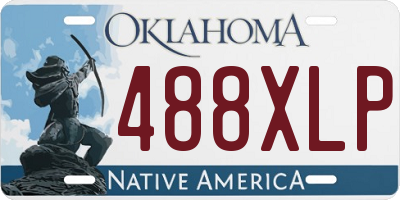 OK license plate 488XLP