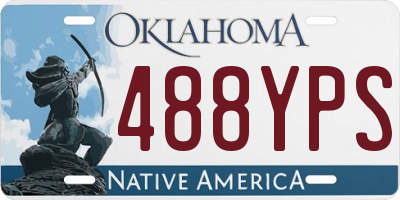 OK license plate 488YPS