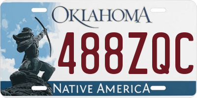OK license plate 488ZQC