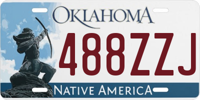 OK license plate 488ZZJ