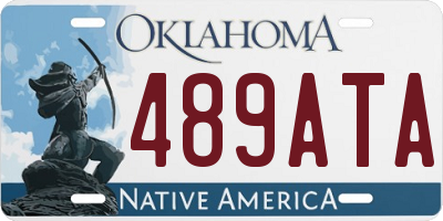 OK license plate 489ATA