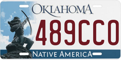 OK license plate 489CCO
