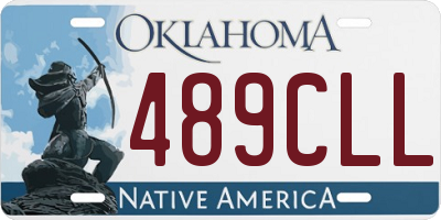 OK license plate 489CLL