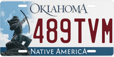 OK license plate 489TVM