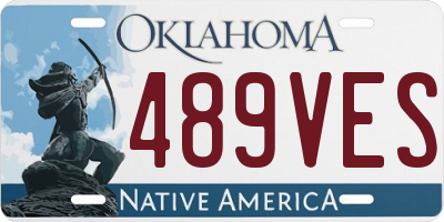 OK license plate 489VES