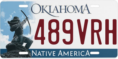 OK license plate 489VRH