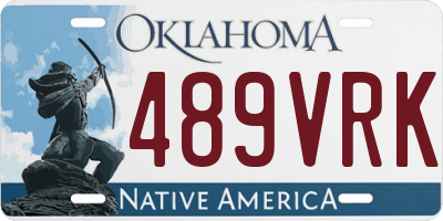 OK license plate 489VRK