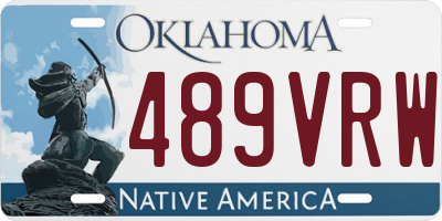 OK license plate 489VRW