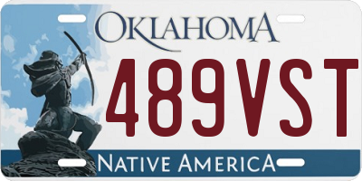 OK license plate 489VST