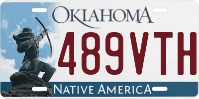 OK license plate 489VTH