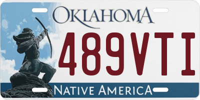 OK license plate 489VTI
