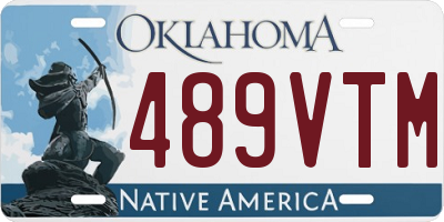 OK license plate 489VTM