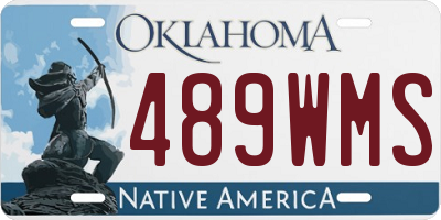 OK license plate 489WMS