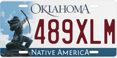 OK license plate 489XLM