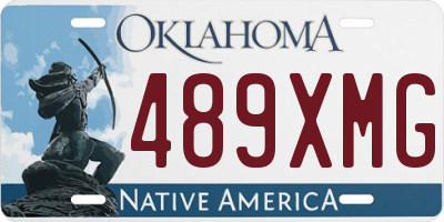 OK license plate 489XMG