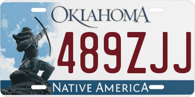 OK license plate 489ZJJ