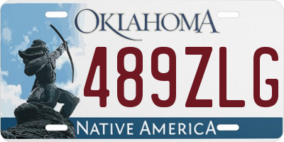 OK license plate 489ZLG