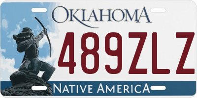 OK license plate 489ZLZ