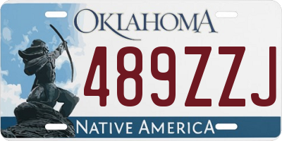 OK license plate 489ZZJ