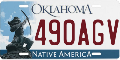 OK license plate 490AGV