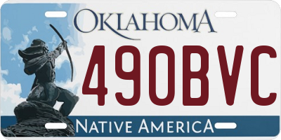 OK license plate 490BVC