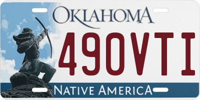 OK license plate 490VTI