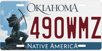 OK license plate 490WMZ