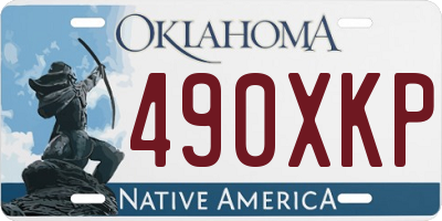 OK license plate 490XKP