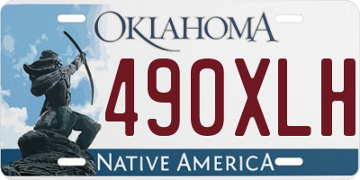 OK license plate 490XLH