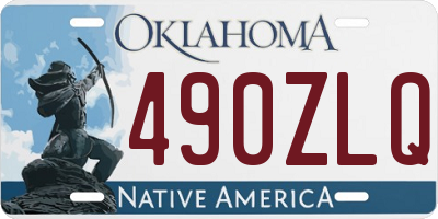OK license plate 490ZLQ