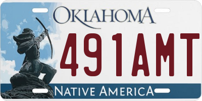 OK license plate 491AMT