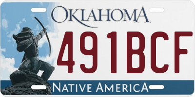 OK license plate 491BCF