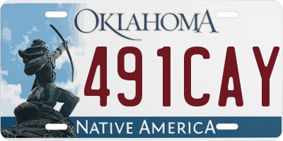 OK license plate 491CAY