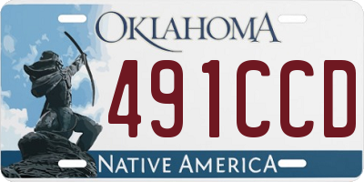 OK license plate 491CCD