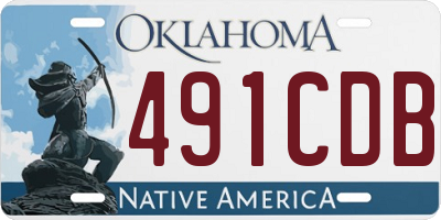 OK license plate 491CDB