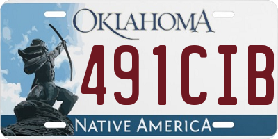 OK license plate 491CIB