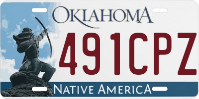 OK license plate 491CPZ