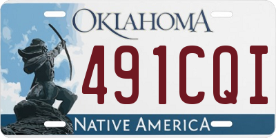 OK license plate 491CQI