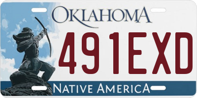 OK license plate 491EXD