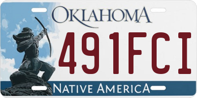 OK license plate 491FCI