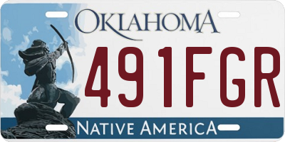 OK license plate 491FGR
